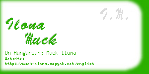 ilona muck business card